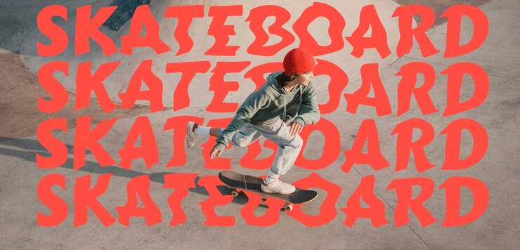 Free Photo person surrounded by wavy text