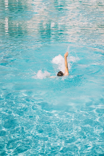 Person swimming