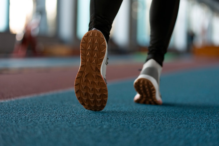 Free Photo person training for athletics