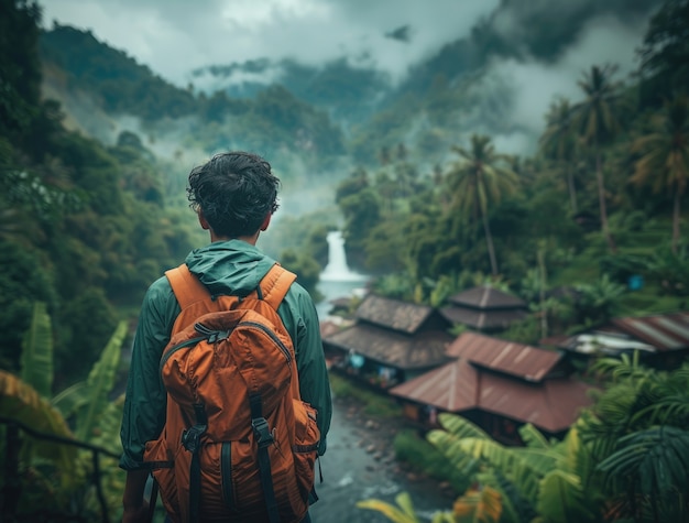 Person traveling and enjoying their vacation