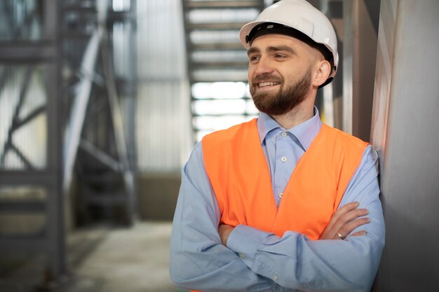 Person working in building and construction