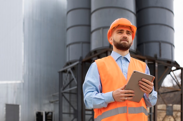 Person working in building and construction