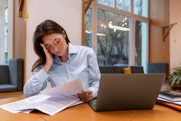 Person working in the  office