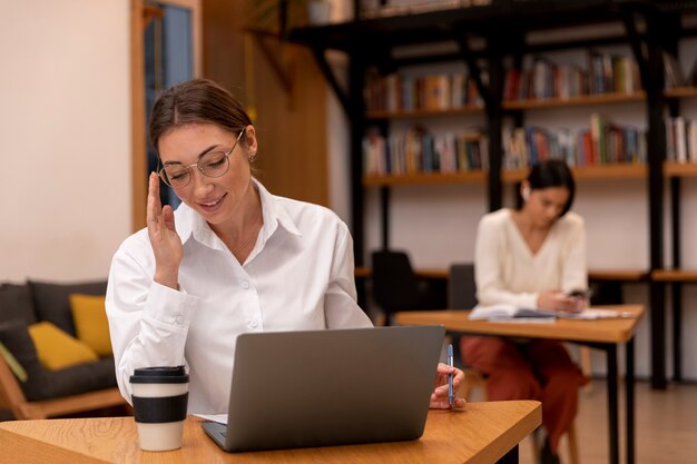 Person working in the  office