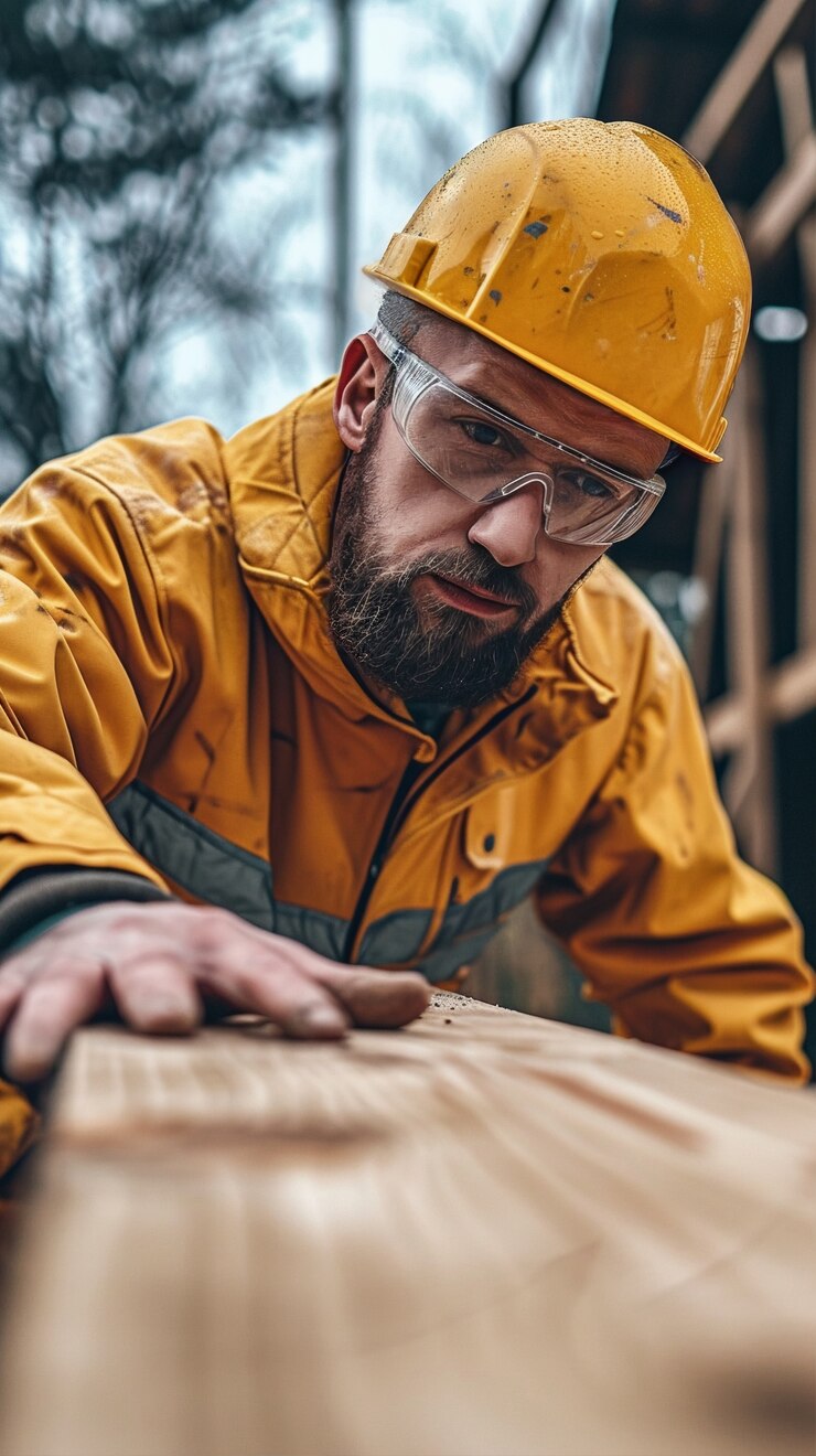Free Photo person working in the wood working industry and factory