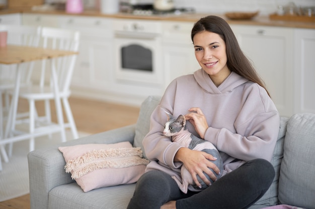 ペットの猫のライフスタイルとポートレート