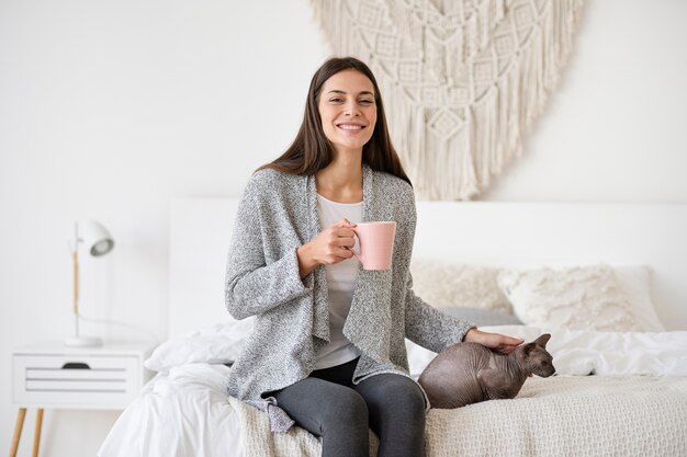 ペットの猫のライフスタイルとポートレート