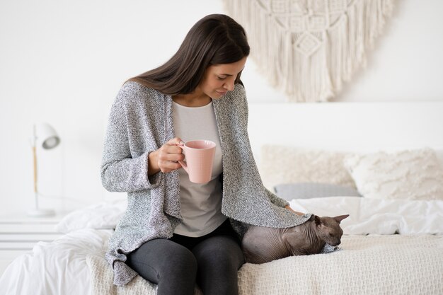 ペットの猫のライフスタイルとポートレート