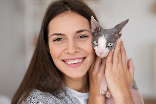 ペットの猫のライフスタイルとポートレート