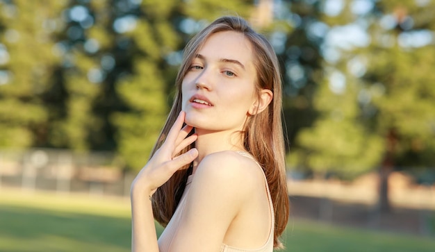 Photo of adorable girl at the park