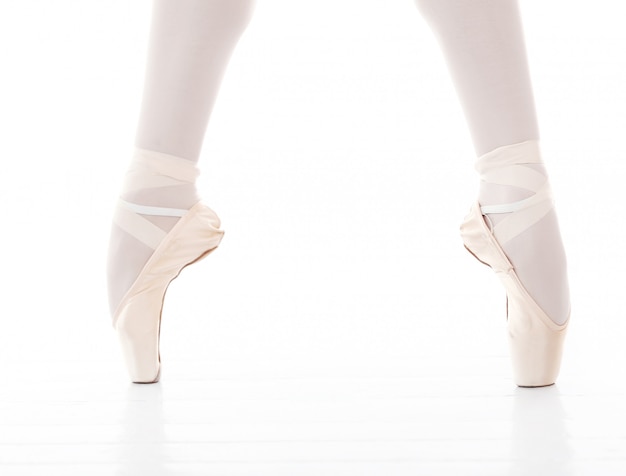 발레 춤 동안 아름다운 발레리나 발 사진