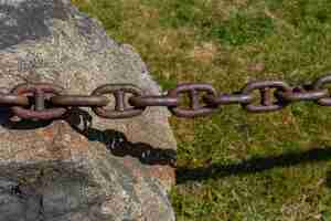 Free photo photo of chain on stone