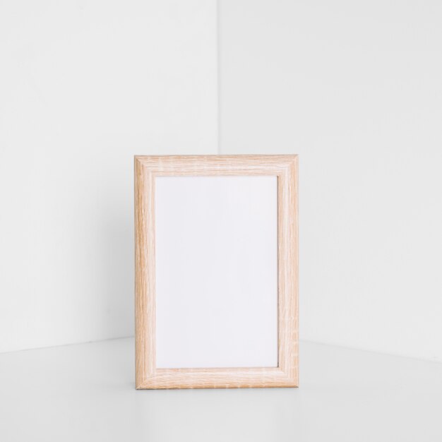 Photo frame in corner of room