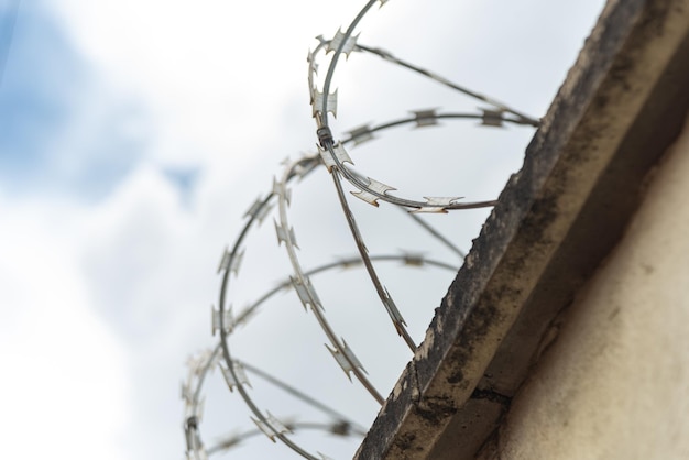 Free photo photo of a residential security fence