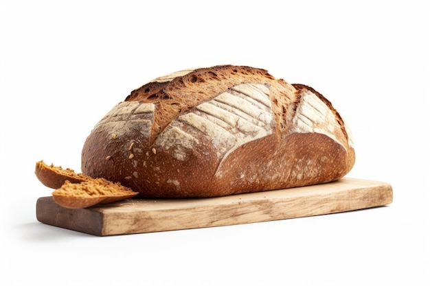 Foto gratuita foto di pane di segale isolato su sfondo bianco