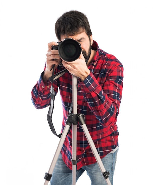 Photographer taking a photo