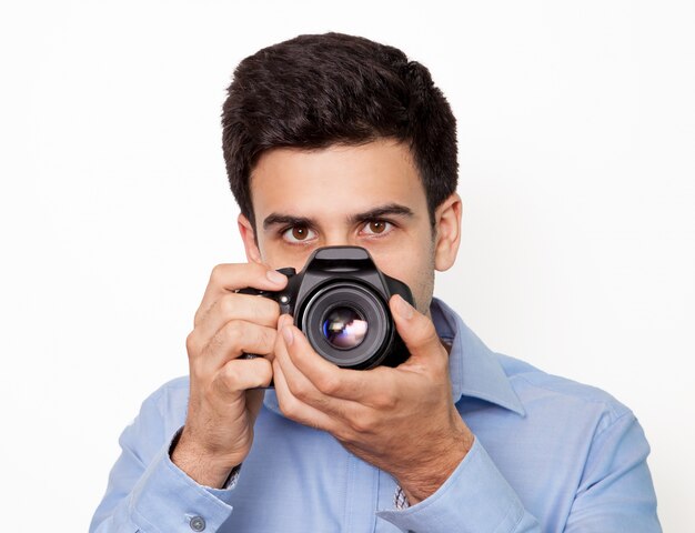 фотографический портрет ручной репортер лицо