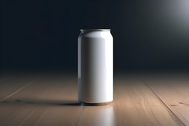 Free photo photography of blank can mock up with cinematic lights