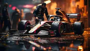 Free photo photography of pit stop f1