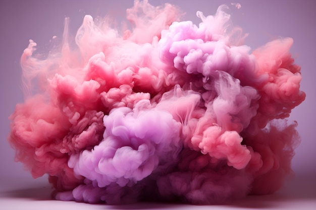 фотография ультрареалистичного высококачественного фото взрыва цветного дыма