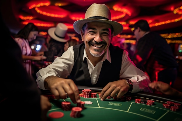 Foto gratuita stile di vita fotorealistico del casinò