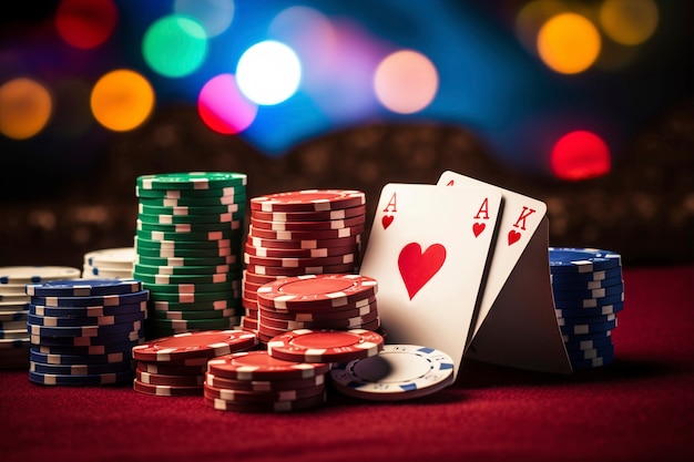 Foto gratuita stile di vita fotorealistico del casinò