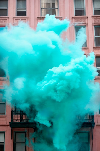 Foto gratuita fumo colorato fotorealistico