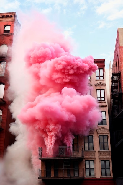 Free photo photorealistic colorful smoke