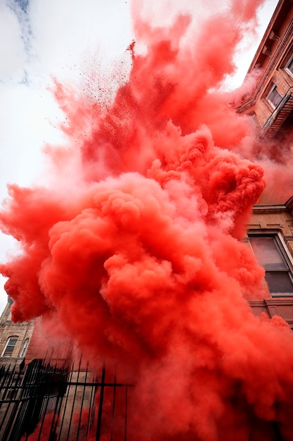 Free photo photorealistic colorful smoke