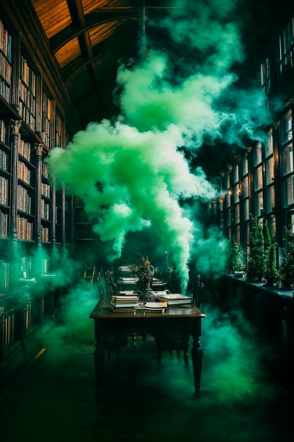 Photorealistic colorful smoke