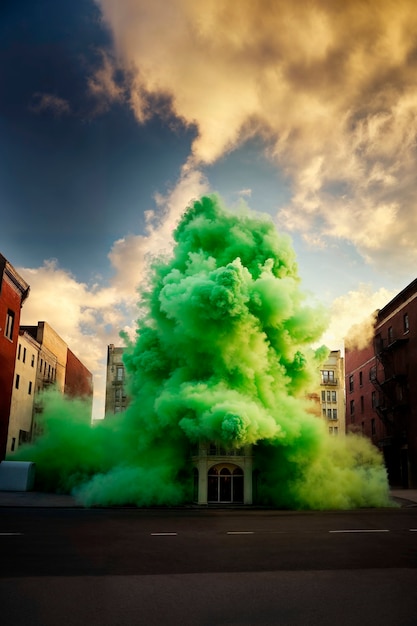 Free photo photorealistic colorful smoke