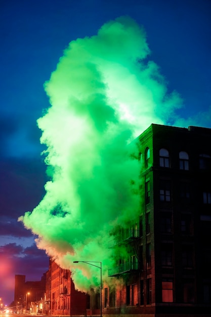 Free photo photorealistic colorful smoke