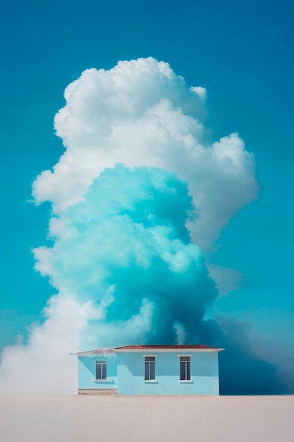 Free photo photorealistic colorful smoke