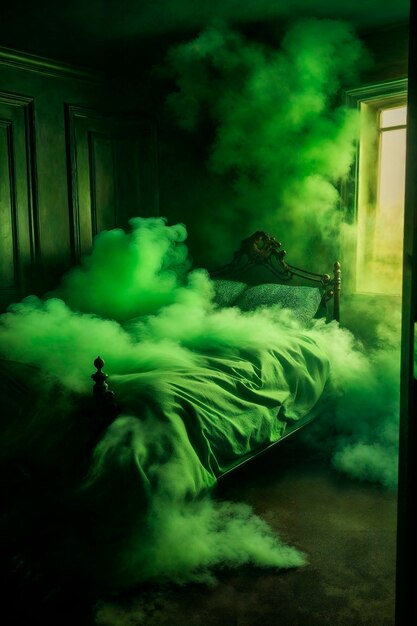 Photorealistic colorful smoke