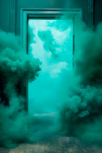 Free photo photorealistic colorful smoke