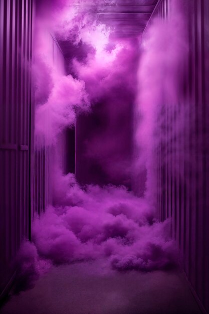 Photorealistic colorful smoke