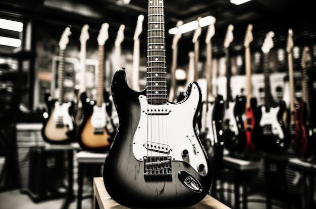 Free photo photorealistic  electric guitar still life