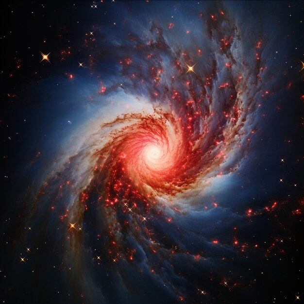 Photorealistic galaxy background