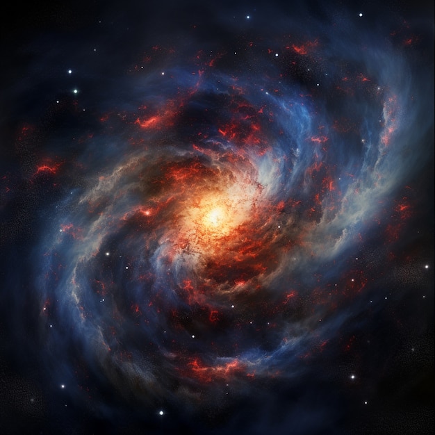 Photorealistic galaxy background