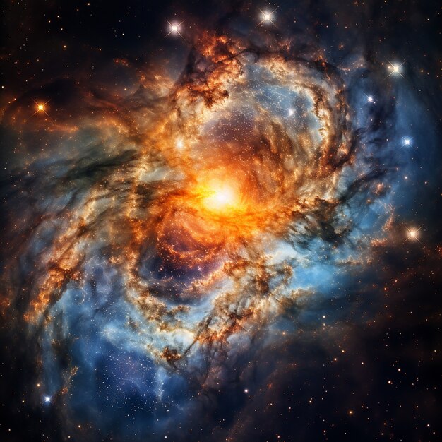 Photorealistic galaxy background