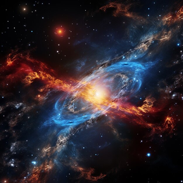 Photorealistic galaxy background