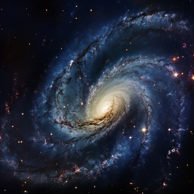 photorealistic galaxy background