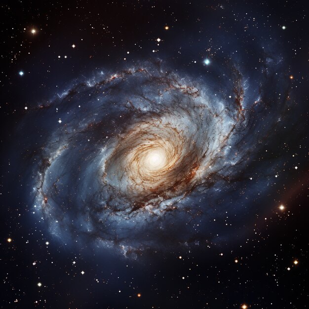 Photorealistic galaxy background