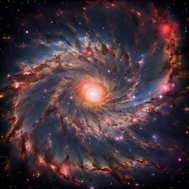 Photorealistic galaxy background