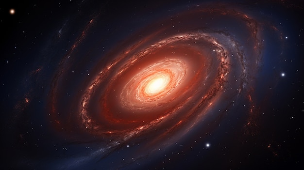 Photorealistic galaxy background