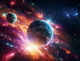 Free photo photorealistic galaxy background