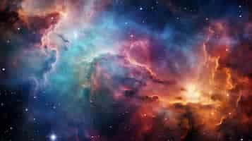 Free photo photorealistic galaxy background