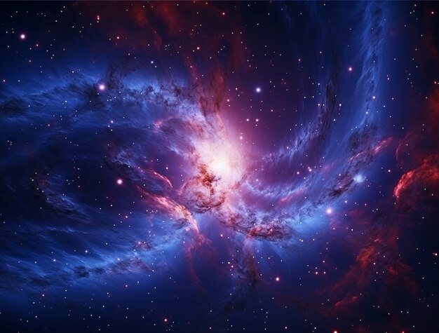 Photorealistic galaxy background