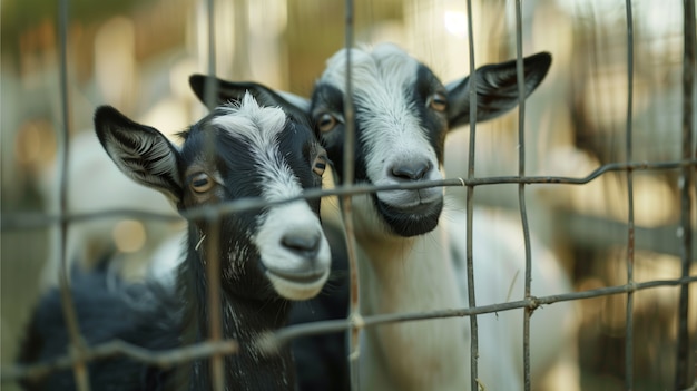 Free photo photorealistic  goat farm