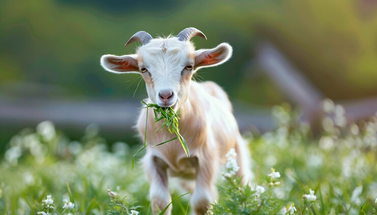 Free Photo photorealistic goat in nature